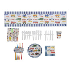 Party Theme Essentials - Set Of 6 - Vehicle