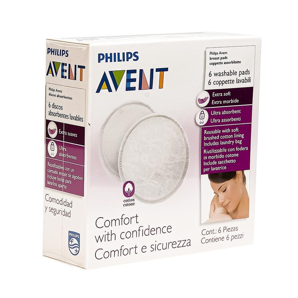 Philips Avent Pads Washable - Pack of 6