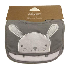 Playgro Bunny Bibs - Grey Playgro