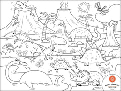 Prince Lionheart Colour & Draw Placemat Dino