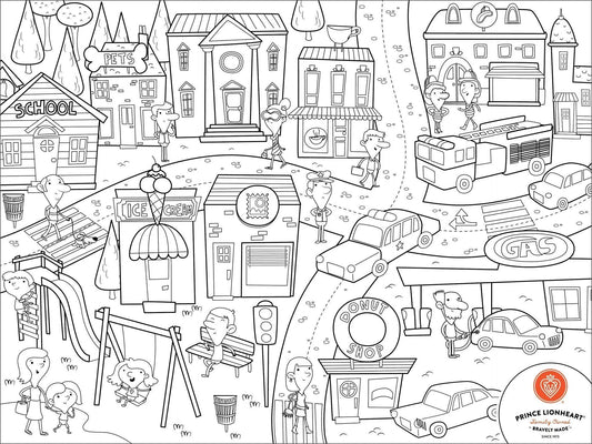 Prince Lionheart Colour & Draw Placemat - City Prince LionHeart