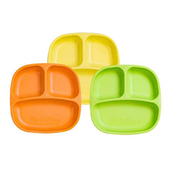 Replay Packaged Divided Plates - Pack of 3 Replay