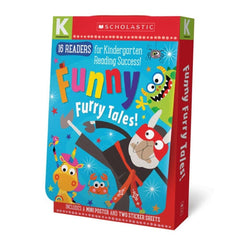 Scholastic Early Learners: Funny Furry Tales Kindergarten A-D Reader Box Set (includes 16 story books) Scholastic