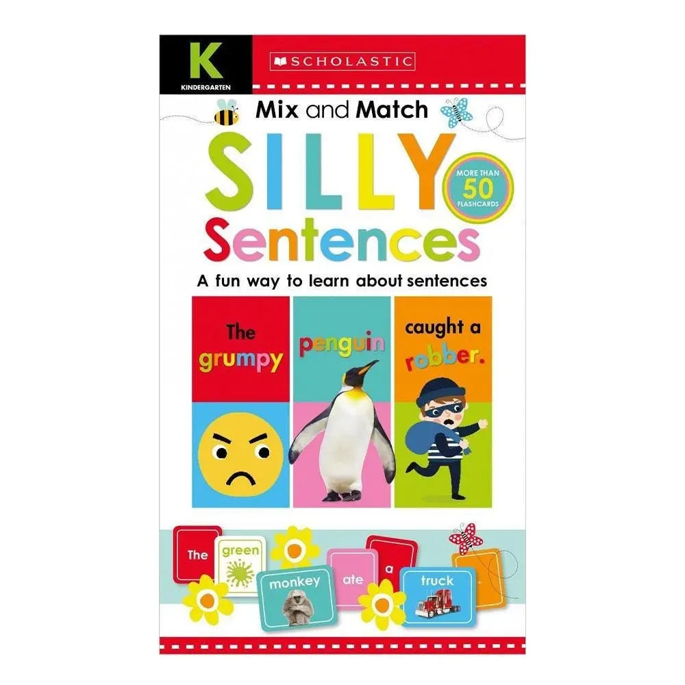 Scholastic Early Learners: Mix & Match Silly Sentences Kindergarten Workbook Scholastic