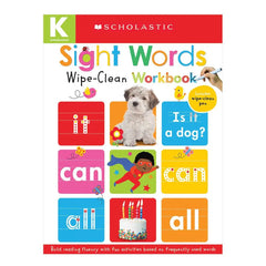 Scholastic Sight Words Wipe and clean Workbook Scholastic
