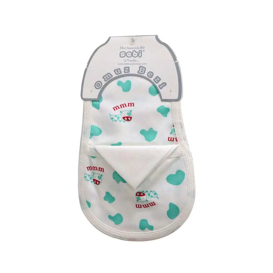 SEBI Burping Shoulder Towel, Green Cow SEBI