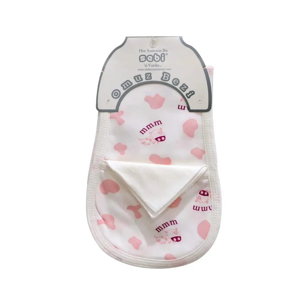 SEBI Burping Shoulder Towel, Pink Print SEBI