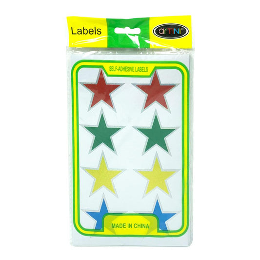Self-Adhesive Big Stickers Stars ( Multicolor ), 8