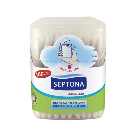غطاء منبثق أعواد قطنية من Septona - عبوة من 160