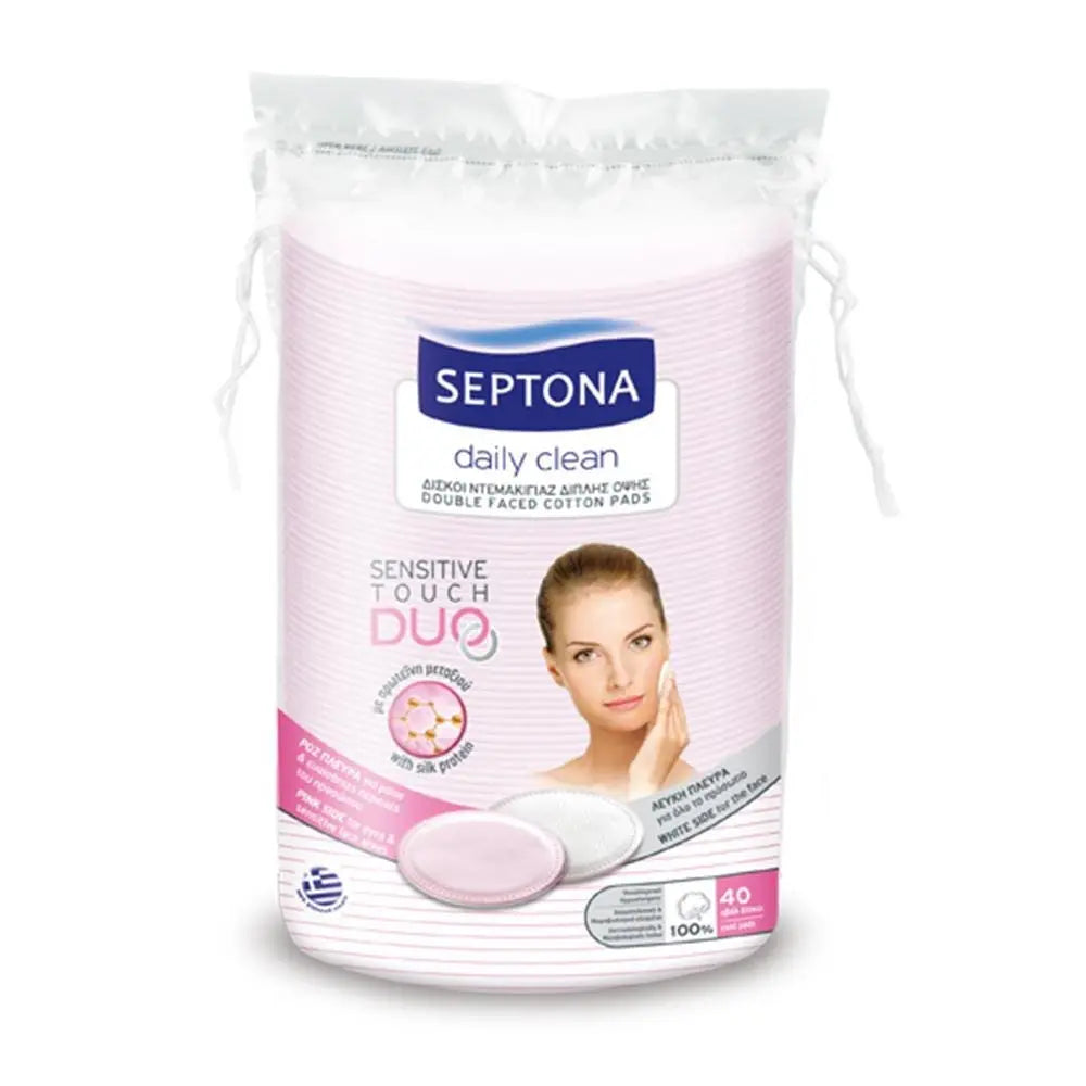 Septona Cotton Pads Oval Duo - Pack of (40) Septona