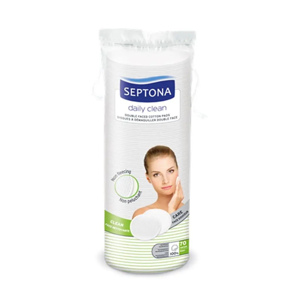 Septona Cotton Pads Round Bag Beauty Duo - Pack of (70 Pads) Septona