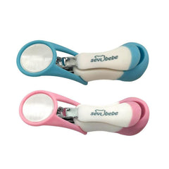 Sevi Bebe Baby Nail Clipper with Magnifier, Blue - 1 piece