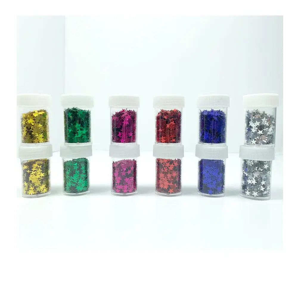 Star sequins (Purple, Pink, Red, Green, Silver, Golden) Generic Brand