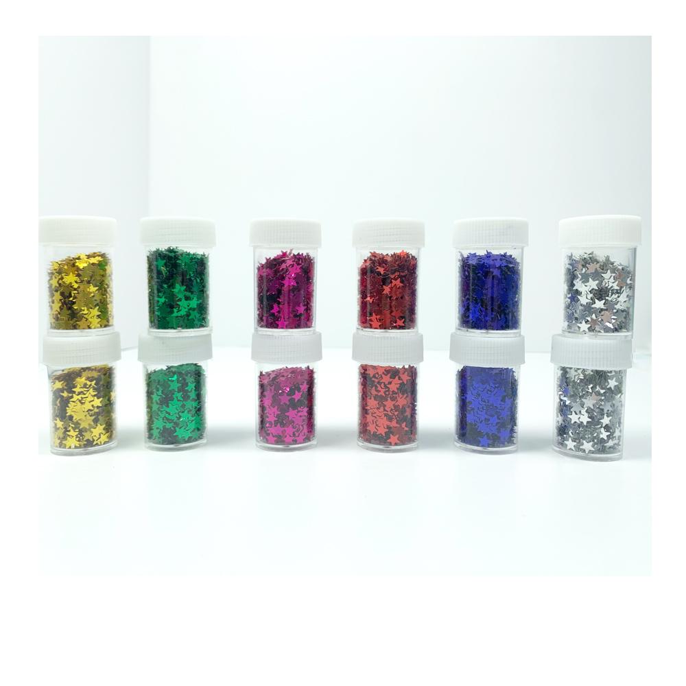 Star sequins (Purple, Pink, Red, Green, Silver, Golden) Generic Brand
