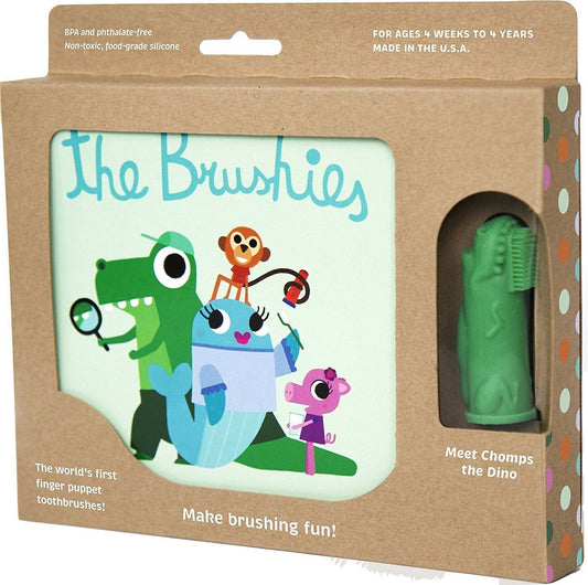 The Brushies Chomps the Dino and the Brushies Storybook, toothbrush