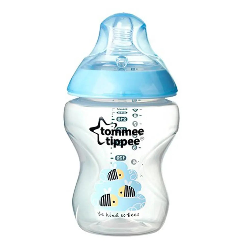 Tommee Tippee Closer to Nature Easi-Vent Decorative Blue Bottle Feeding, ( 260Ml ) Pack of 1 Tommee Tippee