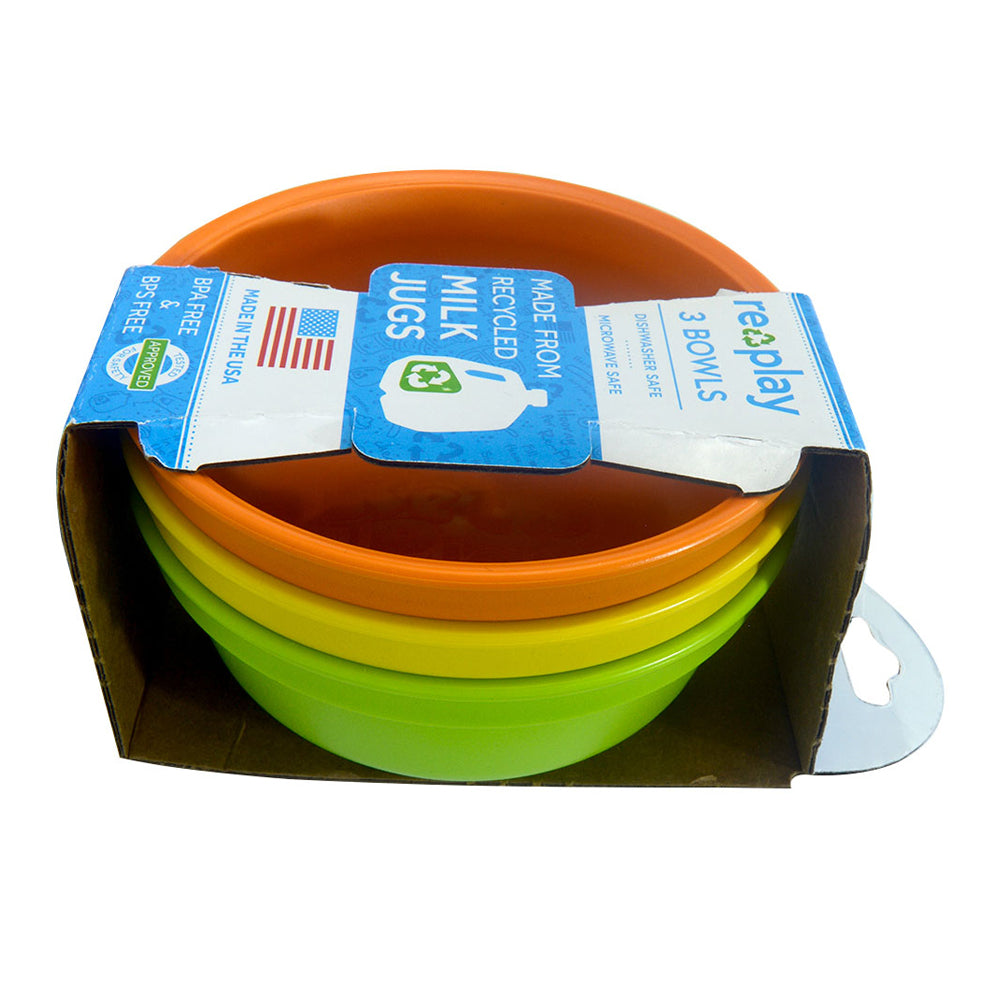 Replay Packaged Bowls - Orange, Lime & Yellow Replay