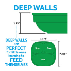 Replay Packaged Divided Plates - Pack of 3 Replay