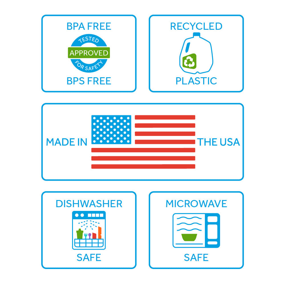 Replay Packaged Divided Plates - Pack of 3 Replay