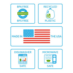 Replay Packaged Divided Plates - Pack of 3 Replay