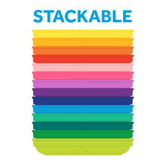 Replay Packaged Divided Plates - Pack of 3 Replay