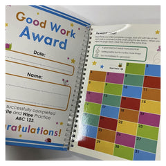 Scholastic Write and Wipe Practice ABC 123