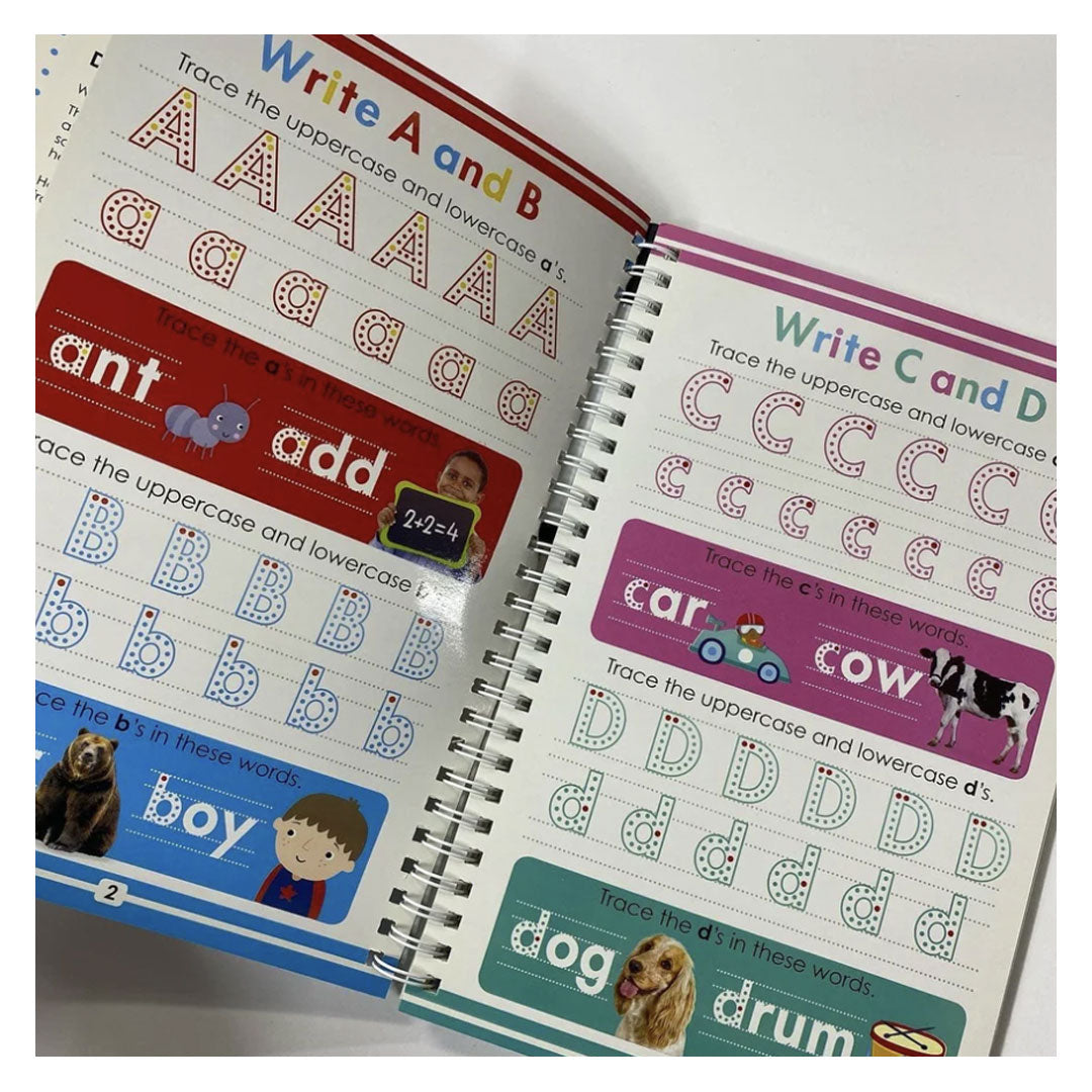 Scholastic Write and Wipe Practice ABC 123 Scholastic