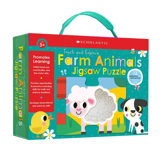 أحجية الصور المقطوعة لحيوانات المزرعة الدراسية: المتعلمون الأوائل الدراسيون