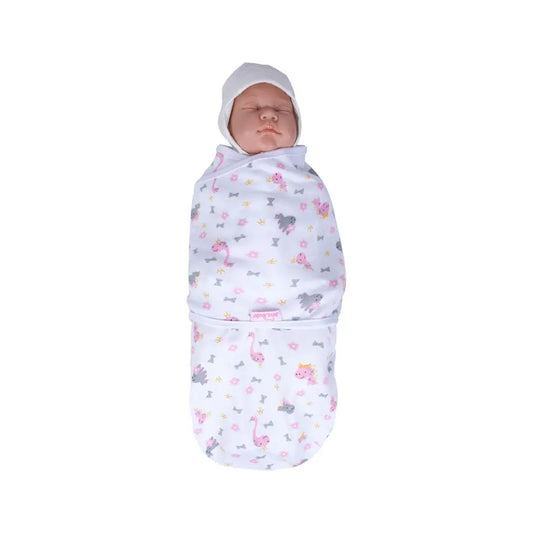 Sevi Bebe Interlock Baby Swaddle - Dinosaur (0-3 Months) Sevi Bebe