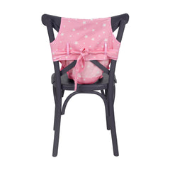 Sevi Bebe Fabric High Chair Booster - Pink Star