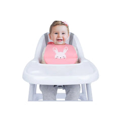 Sevi Bebe Silicone Baby Bib Rabbit - Pink Sevi Bebe