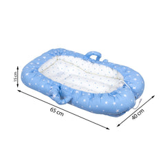 Sevi Bebe Mother Side Baby Bed - Blue Star