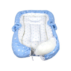 Sevi Bebe Mother Side Baby Bed - Blue Star