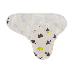 Sevi Bebe Organic Muslin Baby Swaddle - Triangle Pattern