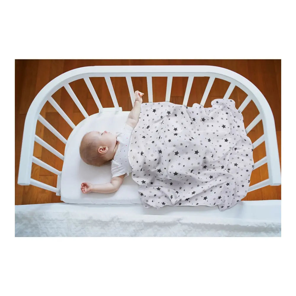 Sevi Bebe Printed Muslin Blanket 120x100 cm - Grey Star Sevi Bebe