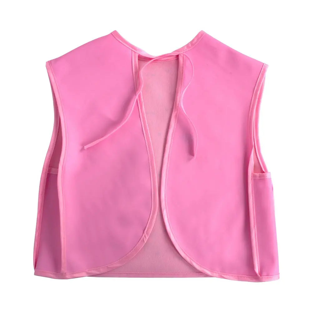 Sevi Bebe Gusseted Wearable Bib - Wild Cat Sevi Bebe