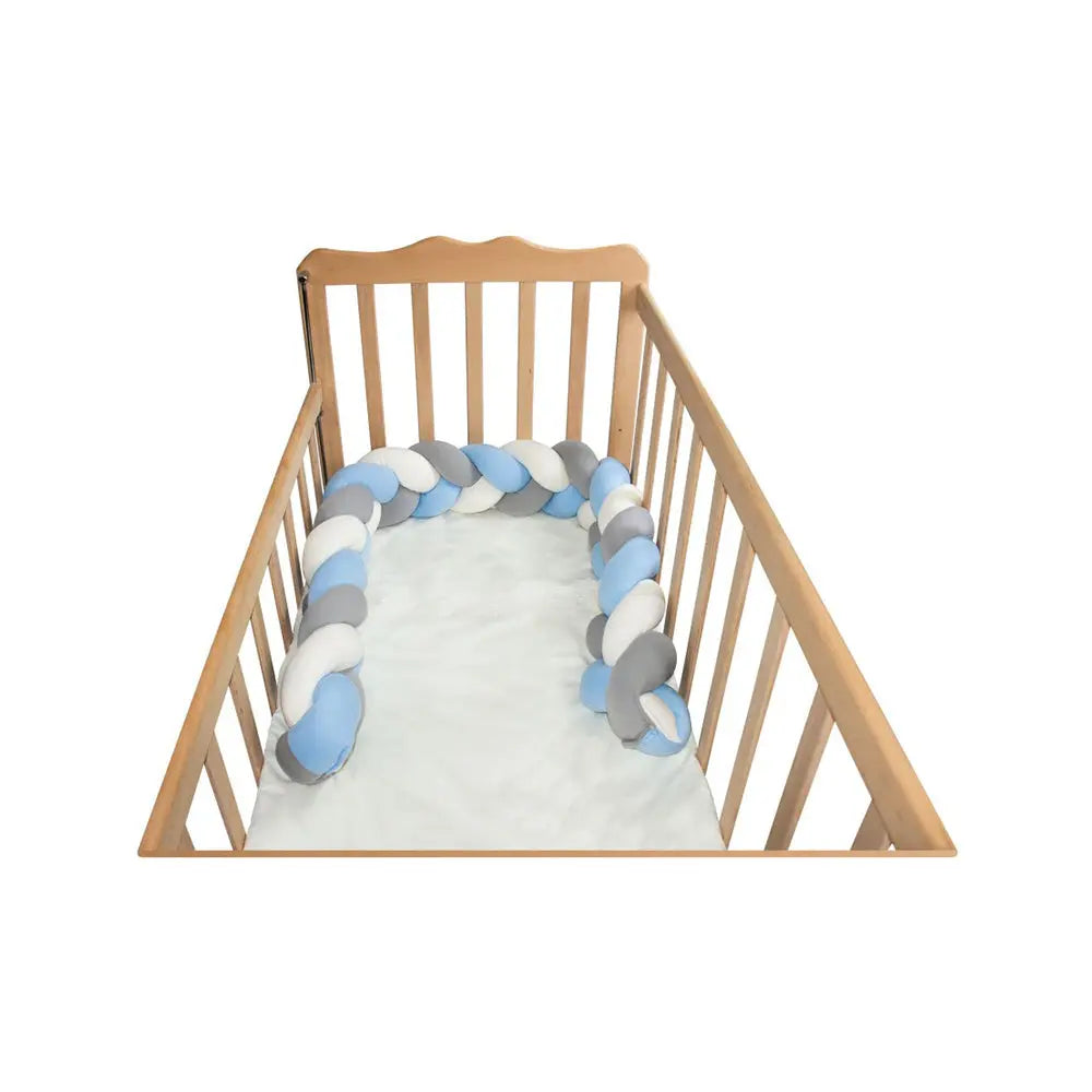 Sevi Bebe 3-in-1 Multifunctional Braided Bed & Bumper - Blue Sevi Bebe