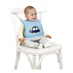 Sevi Bebe Bib With Plastic Pocket - Car (8-18 Months) Sevi Bebe