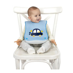 Sevi Bebe Bib With Plastic Pocket - Car (8-18 Months) Sevi Bebe