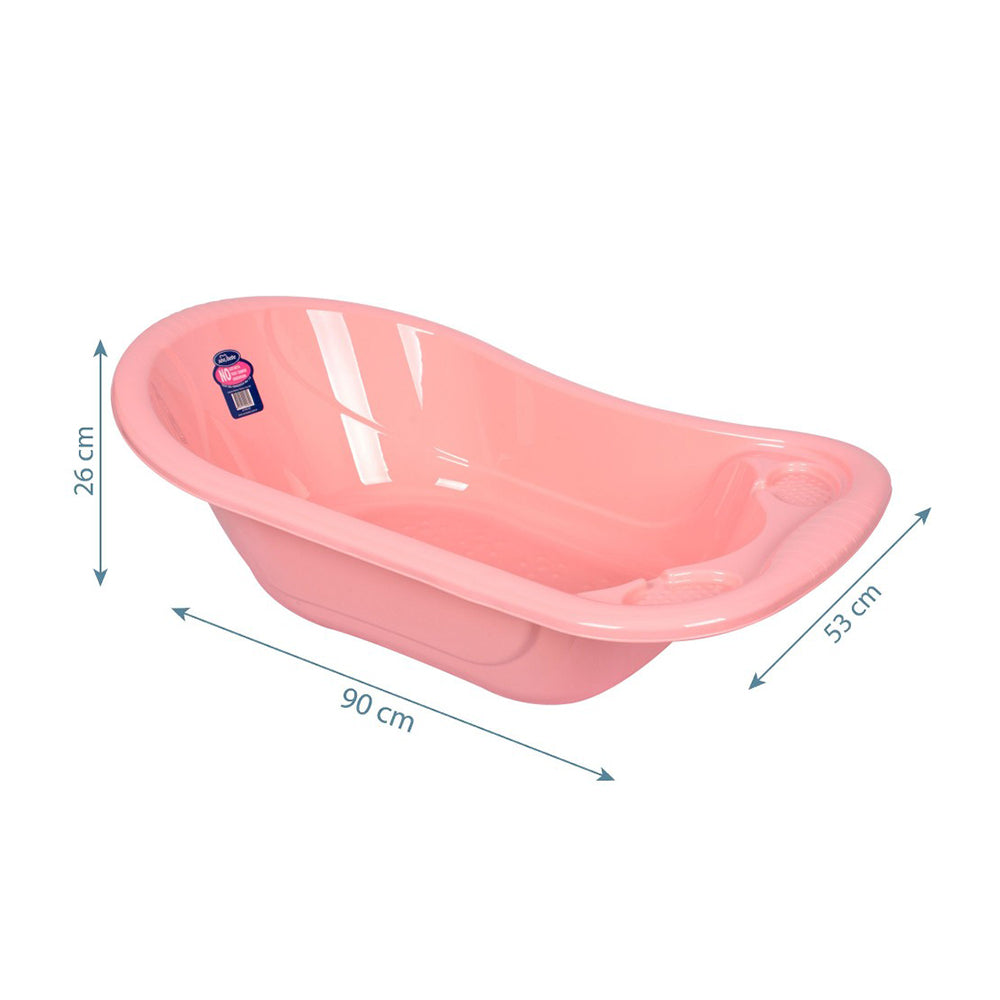 Sevi Bebe Baby Bathtub With Drain Plug - Salmon Pink Sevi Bebe