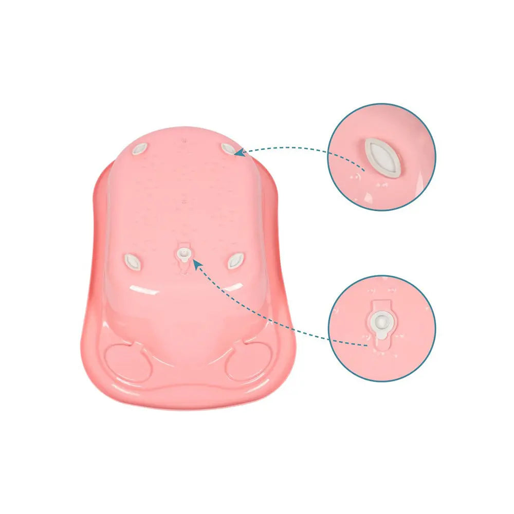 Sevi Bebe Baby Bathtub With Drain Plug - Salmon Pink Sevi Bebe