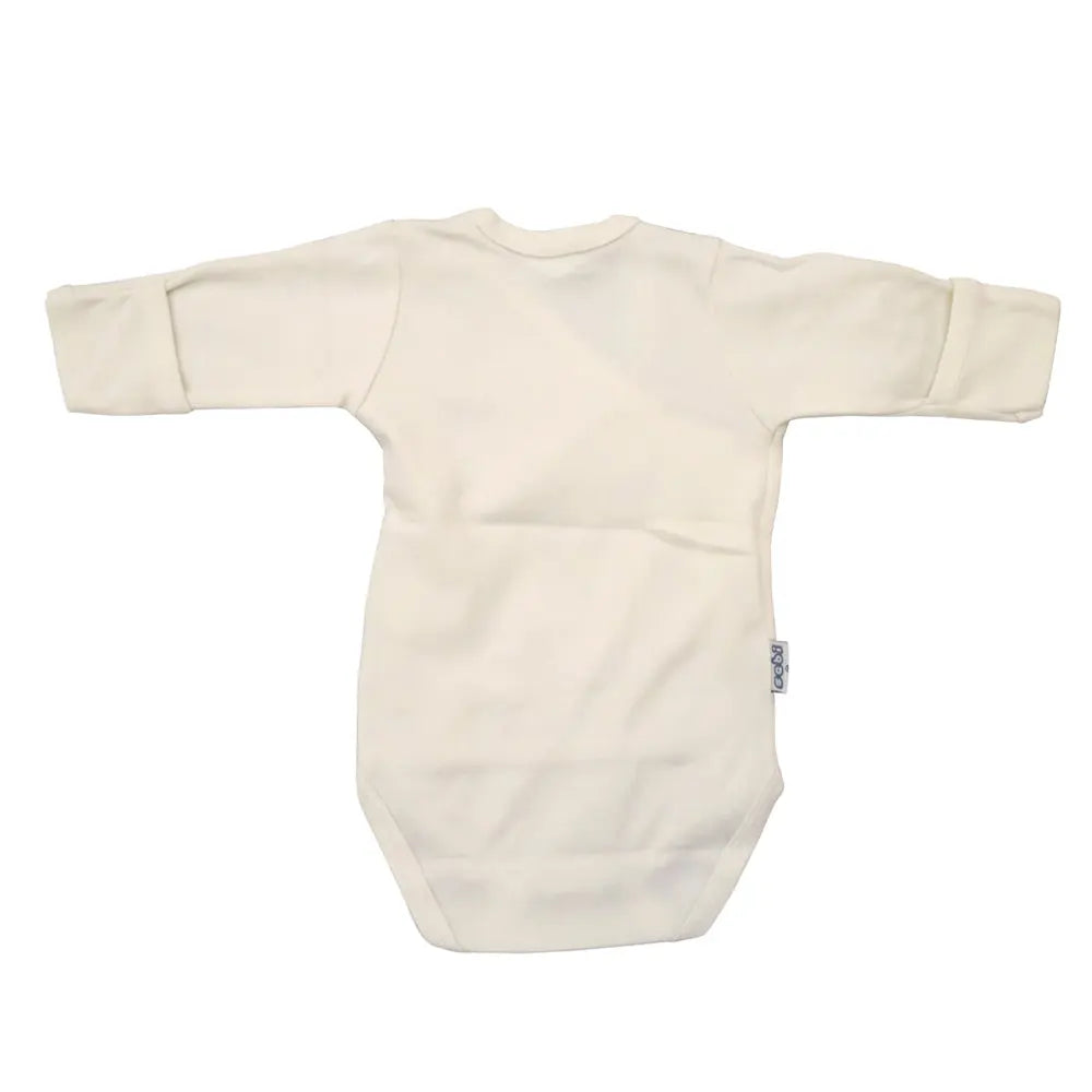SEBI-Cotton Long Sleeve BodySuit -White- 0-3 M SEBI