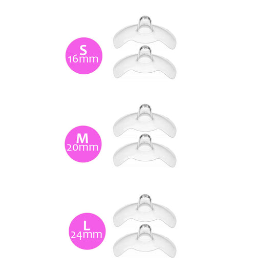 مجموعة Spectra Nipple Shield - عبوة من قطعتين