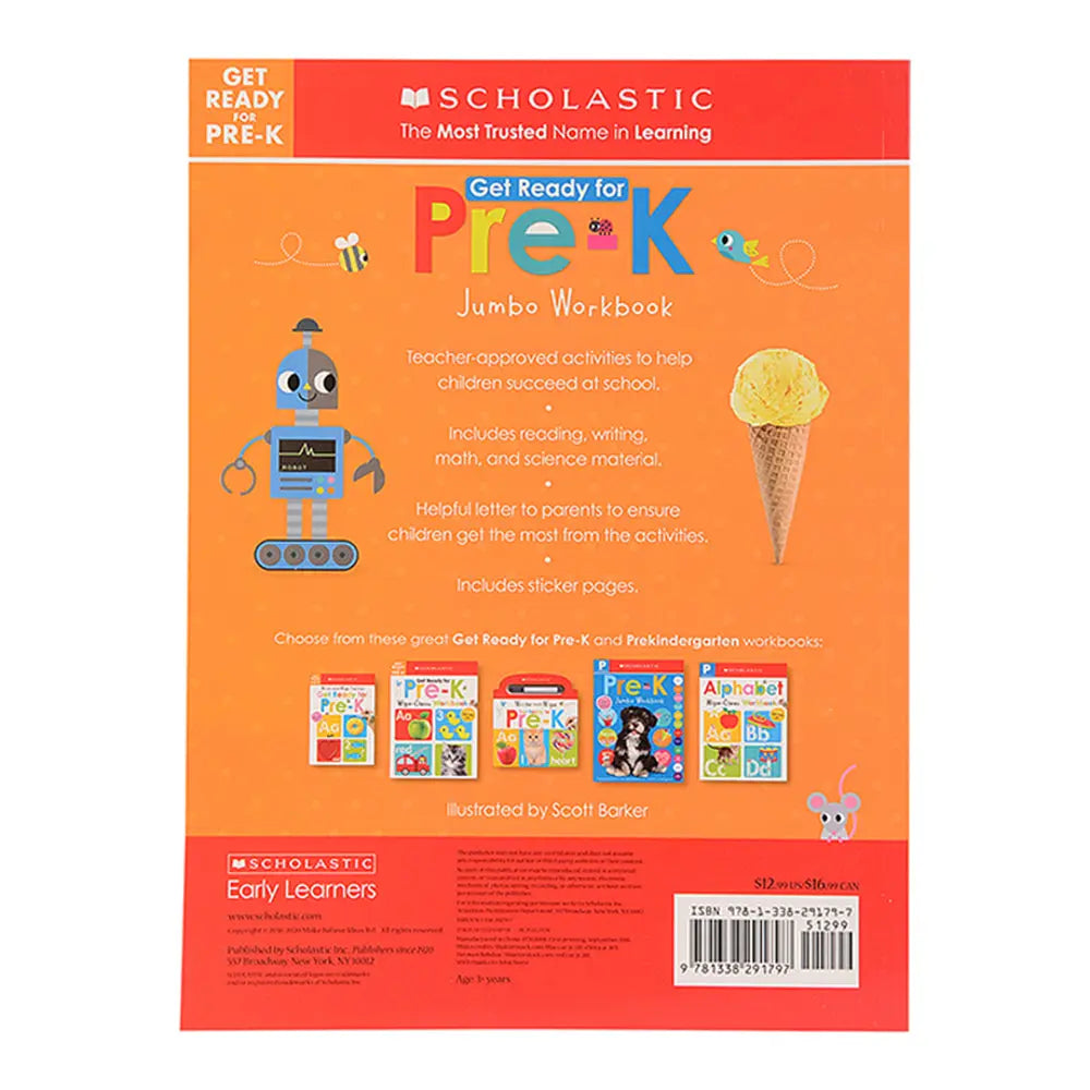 Scholastic Early Learners: Jumbo Workbook: Get Ready for Pre-K Scholastic