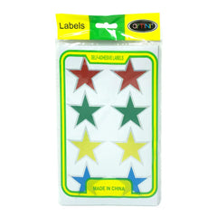 Self-Adhesive Big Stickers Stars ( Multicolor ), 8 Generic Brand