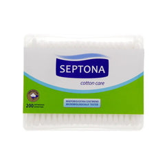 Septona Cotton Buds Flat Plastic Regular - Pack of (200) Septona