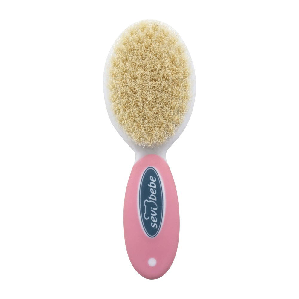 Sevi Bebe Natural Brush Comb Set - Pink Sevi Bebe