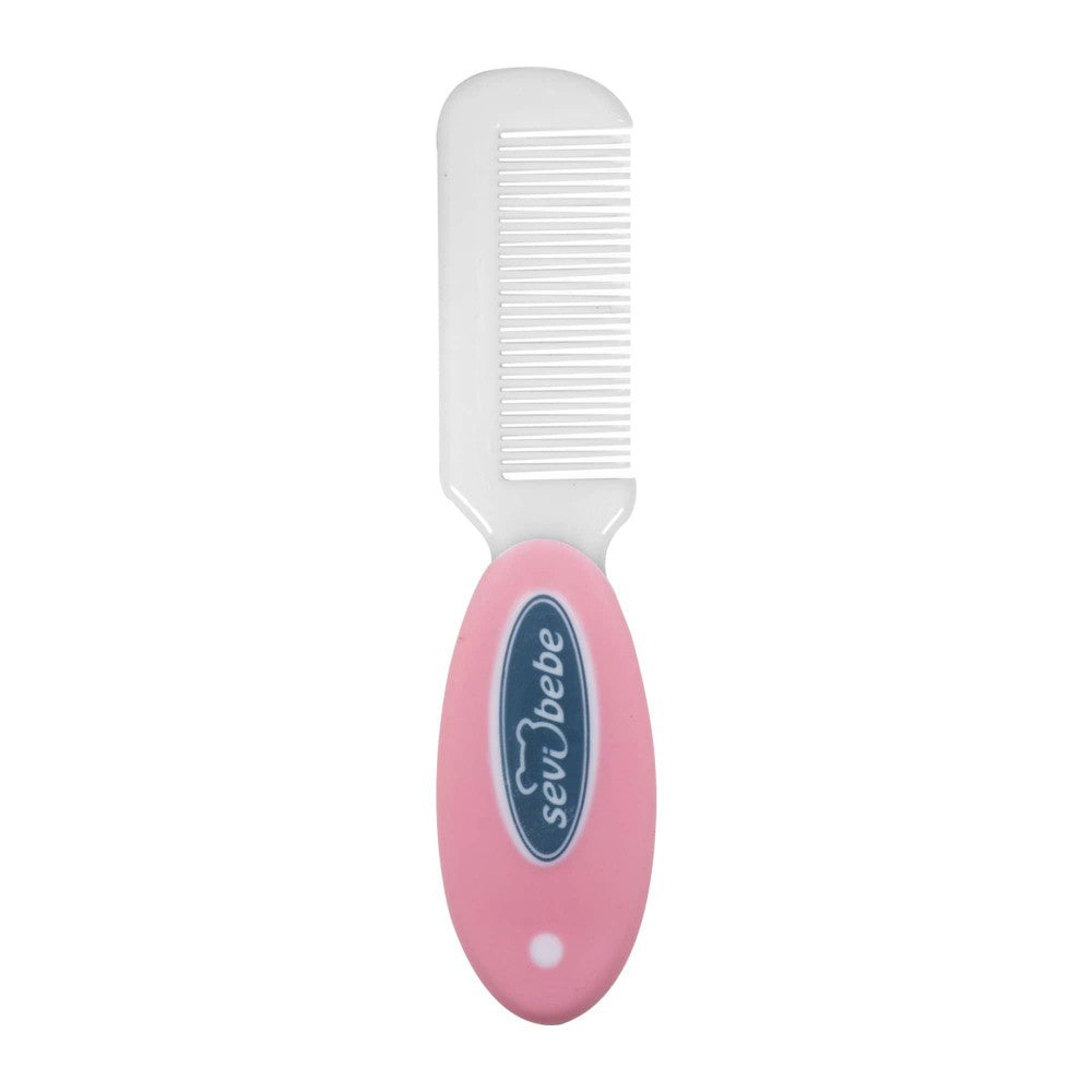 Sevi Bebe Natural Brush Comb Set - Pink Sevi Bebe