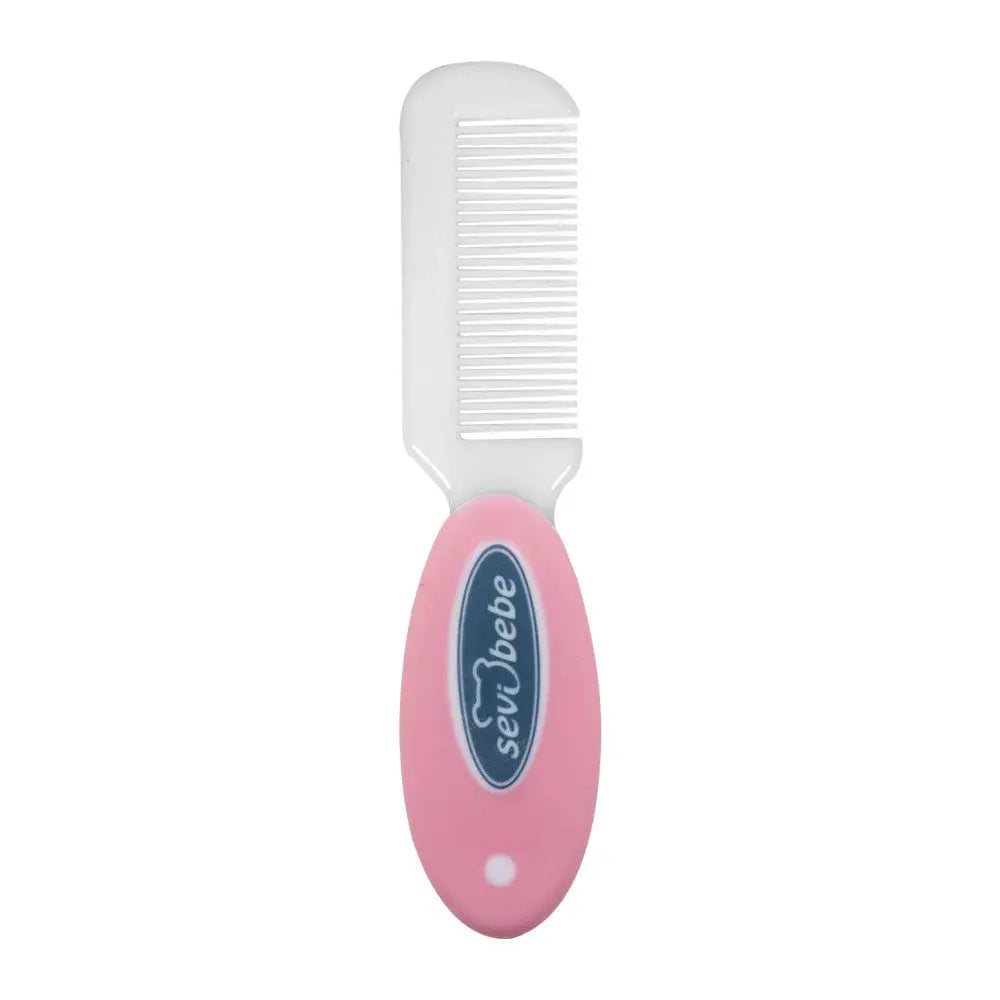 Sevi Bebe Natural Brush Comb Set - Pink Sevi Bebe