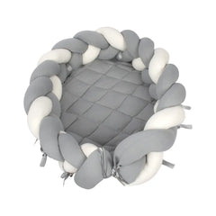 Sevi Bebe 3 in 1 Multifunctional Braided Bed & Bumper - Grey Sevi Bebe